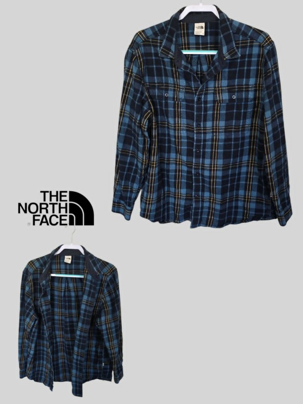 The North Face Arroyo  PLaid Flannel Longsleeve Button Down Shirt Casual Mens XL